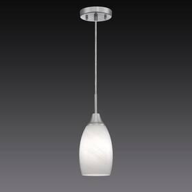 Viinew 608571174450 Mini Glass Pendant Light 1light With Handblown White Swirl Art Adjustable