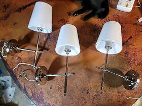 2022pn-wg Visual Comfort Set Of 3 Bryant 15 Inch Sconce With White Glass Shade Thomas Oftbrien