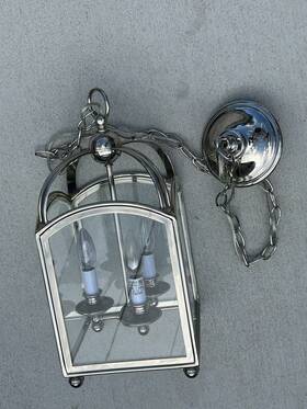3420pn Visual Comfort Chapman Myers Arch Top Mini Lantern In Polished Nickel Chc