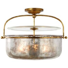 4270gi-mg Visual Comfort Lorford 20 Inch Wide Semi-flush Bowl Ceiling Fixture Chc