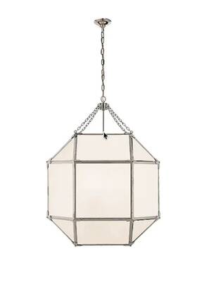 5010pn-wg Visual Comfort Signature Sk5010fg Morris Large Lantern Frosted White Glass New