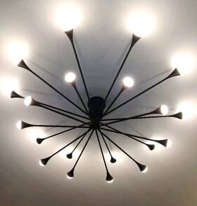 5033pn-np Visual Comfort - 20 Bulb Inch Lody Chandelier / Matte Black /lamps Lighting