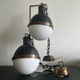 5062bz Visual Comfort 5062bz/hab-wg 2 Pair Thomas Oftbrien 8.5 Inch Small Hicks Pendant Light Brass 20