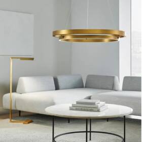 700grc36r-led930 Visual Comfort Grace 36 Led Ring Chandelier Aged Brass Sean Lavin Open Box