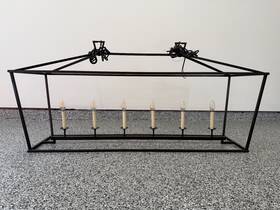 Chc2166gi Visual Comfort Darlana Chc 2166a 54 Inch 6-light Large Linear Lantern - Aged Iron