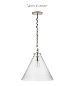 Tob52226png6sg Visual Comfort Katie 15inch Pendant Light By Thomas Ofootbrien Polished Nickel Tob5226