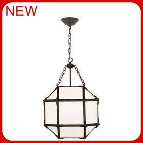 Sk5008az Visual Comfort Suzanne Kasler Morris 3 Light 13.5 Inch Antique Zinc Lantern Pendant R29
