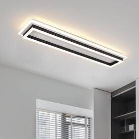 Cl-80ctykl-d Vloitgol Dimmable Led Ceiling Light With Remote - Modern 31.5 Inch Linear Flush Mount
