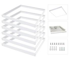 Vocgouu 345932418296 6 Pack 2x2 Surface Mount Kit For Led Flat Panel Light - Aluminum 24x24 Inch C