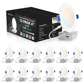 B092336frv Volisun 12 Pack 4 Inch Recessed Lighting 5cct Led Light With Junctio