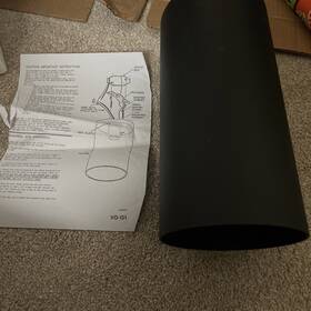 9616-5 Volume Lighting Single Light 6 Inch Wide Outdoor Flush Mount Ceiling Fixture
