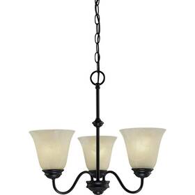 V2263-79 Volume Lighting Hammond 3-light Antique Bronze Interior Chandelier