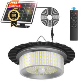 A05d Vophicho Solar Shed Light Outdoor Indoor Upgrade 244 Led 360 Lighting Black