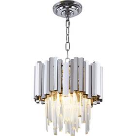 Hb66022 Wabon Crystal Pendant Light Fixture Round Chrome Hanging Chandelier M