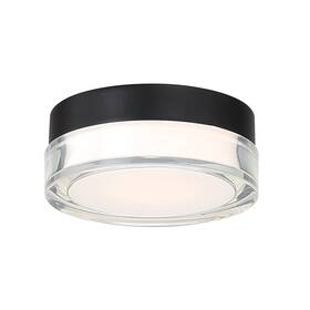 Wac Lighting 790576681887 Dweled Dot 6in Led Round Flush Mount 3500k In Black