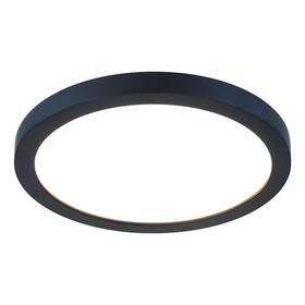 Wac Lighting 790576879352 Round 7in Led Energy Star Flush Mount 3000k In Black