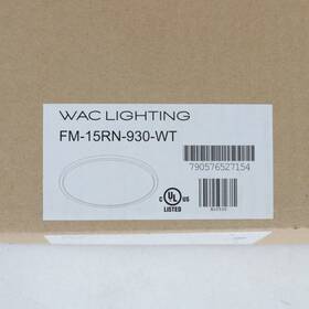 Fm-15rn-930-wt Wac Lighting 15 Inch Round White Led Flush Mount Light