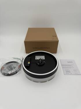 Fm-240209-cs-bk Wac Lighting Twist-n-lite 9 Inch Flush Mount 5-cct Selectable Color Temp