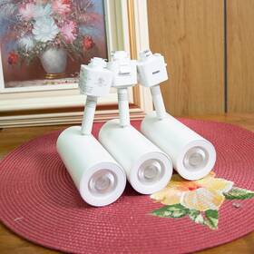 H-2010-930-wt Wac Lighting Track H-2010 Silo H-track 7 Inch Tall 3000k Led Light Head Set Of 3