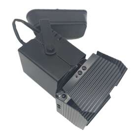 Hht-801-bk Wac Lighting H Series Low Voltage Track Head 50w Black With Barn Door