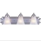 085-6393 Wall Base 130wp.3e Brushed Nickel Three Medium Vanity Light Finish Fixtures