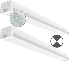 Ip20 Walrusled 445000096067 4ft Led Wraparound Emergency Stairwell Light Battery Backup 20w 2500lm /