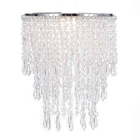Bc-002-t-1 Waneway 3 Tiers Ceiling Chandelier Pendant Light Shade With Acrylic Jewel Droplets Beade