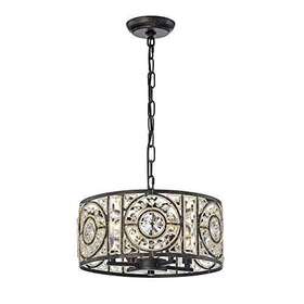 Imp79w Warehouse Of Tiffany 653341156785 Imp79w/4ab Rowsen 4-light Antique Bronze Metal Chandelie
