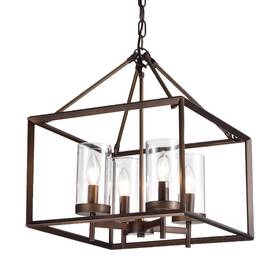 Rl8240ab Warehouse Of Tiffany 653341319685 19 Inch 4-light Indoor Esich Bronze Finish Pendant Ceiling