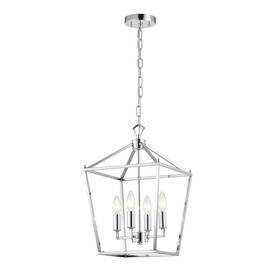 Mdg40600b Warehouse Of Tiffany Mdg40600b/4cr Buelex Lamp Post Lantern Style Iron Chandelier - 12in Chrome