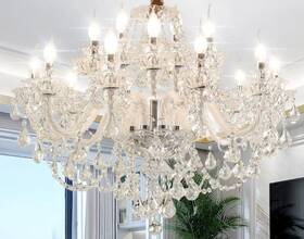 Warrenau 765629247747 10 Lights Luxury Gold Crystal Chandelier Ceiling Light Pendant Fixture Lightingt