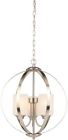 Wb1002-cl Hampton Bay Chandelier Etched White Glass Shades Adjustable Chain