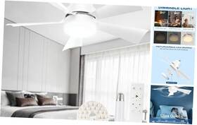 Wecharger 762093868027 Socket Fan Light Ceiling Fans With Spare Panel Replacement E26 White