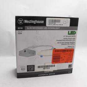 5107100 Westinghouse Integrated Led Recessed Kit For Shallow Ceiling 29w 6 Inch