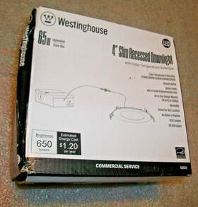 5201200 Westinghouse 52012 10w 4 Inch Slim Recessed Led Downlight Color Temp Select