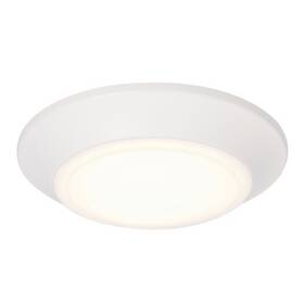 6133700 Westinghouse Makira 1 Inch H 6 W L Frost White Led Flush Mount Ceiling Fixture