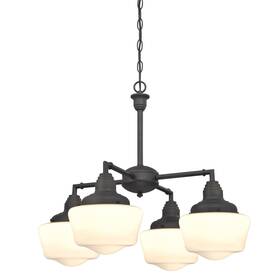 Westinghouse Lighting 024034634208 Scholar Four-light Indoor Convertible Oil Rubbed Bronze
