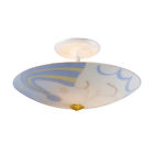 66033-3 White - Collection Elk Mount Kidshine Lighting Flush Ceiling Light Semi