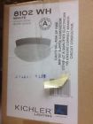 8102wh White Flush 60 Mount Watts Kichler Ceiling 2 Space Light Lighting