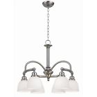 Wi353602 Glass Nickel Chandelier 6 Satin Imports Amelia Light World