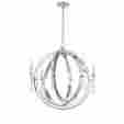 Wi975928 685766 World Imports Rondure Collection 6-light Polished Nickel Chandelier New 773546250931