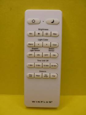Q-3101 Winplus Genuine Remote Control And Motion Activated Ceiling Light