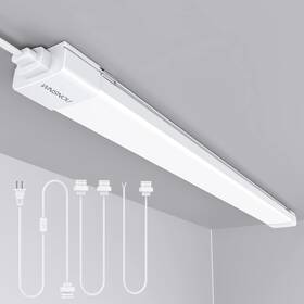 Wnsnou 337010099968 Led Shop Light With Plug 4ft Waterproof Linkable Tube 36w Cabinet Li