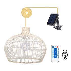 Wa-4608831 Wonder Solar Outdoor Chandelier 17.3 Inch Pendant Lights Rattan Hanging