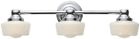 8023-08 World 3-light Bar Imports Chrome Wall Schoolhouse Bath