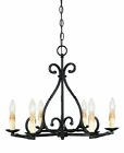 61817-42 World Imports Chandelier 6-light Collection Rennes Rust