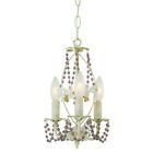 50307 World Lighting Mini-chandelier The Crystal Light Trans 3 Aw Olde Globe