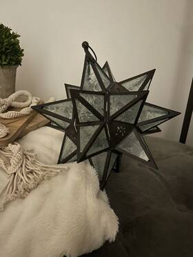 9640 Worlds Away Moravian Star Pendant Hanging Or Tabletop Decor 13 Inch