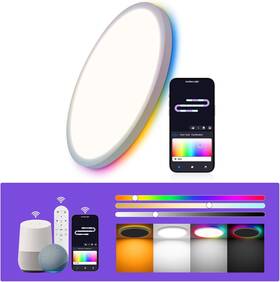 Wosen 313101895896 1 Pack 12 Inch Rgb Led Flush Mount Smart Ceiling Light With Night 2700k 2