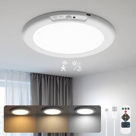 60606001 Wowatt Battery Operated Ceiling Light Rechargeable Lights With Remote
